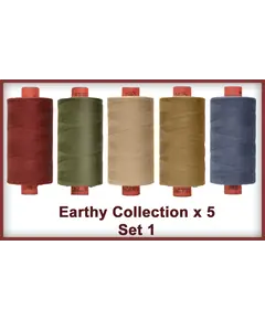 Earthy Toned 5 Colour Set 1 Rasant Thread 1000M