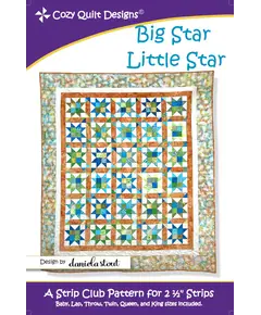 Big Star Little Star Pattern by Cozy Quilt Designs