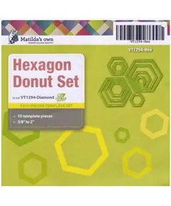 Hexagon Donut Patchwork Template Set Matilda's Own