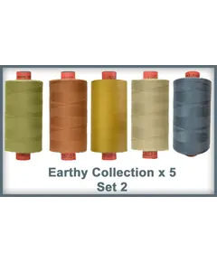 Earthy Toned 5 Colour Set 2 Rasant Thread 1000M