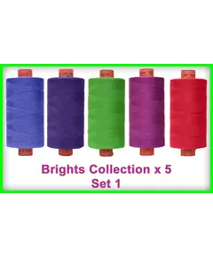 Brights x 5 Colour Set 1 Rasant Thread 1000M
