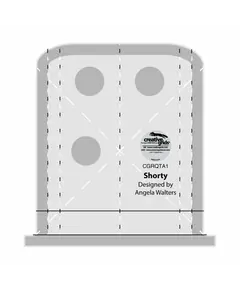 Shorty Creative Grids Non-Slip Free Motion Quilting Tool / Ruler SEE VIDEO