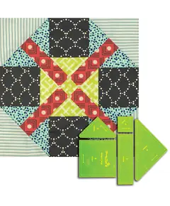 Alice's Cross Patchwork Template Meredithe Clark Signature Collection