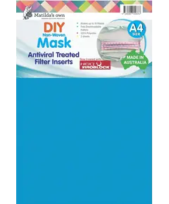Antiviral Treated Mask Filter Inserts For DIY Masks by Matilda's Own SEE VIDEO