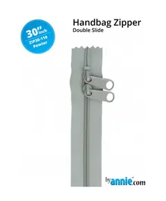 By Annie 30 Inch Handbag Zipper Pewter - See Video