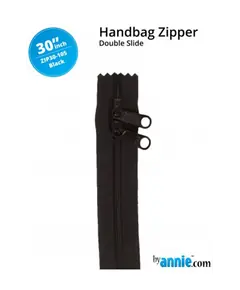 By Annie 30 Inch Handbag Zipper Black - See Video