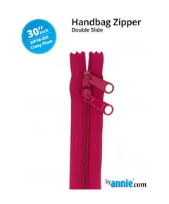 By Annie 30 Inch Handbag Zipper Crazy Plum - See Video