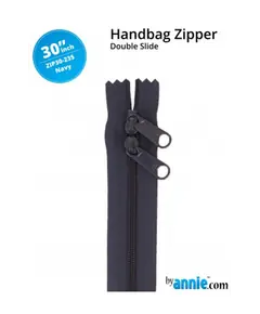 By Annie 30 Inch Handbag Zipper Navy - See Video