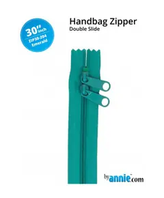 By Annie 30 Inch Handbag Zipper Emerald Green - See Video
