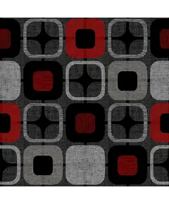 Black and Red Squares - W108in 2.75mtr Quilt Backing Fabric 100% Cotton