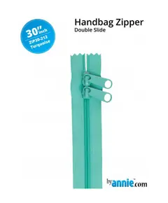 By Annie 30 Inch Handbag Zipper Turquoise - See Video