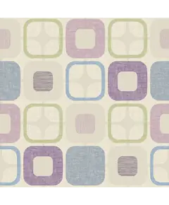 Lilac and Blue Squares - W108in 2.75mtr Quilt Backing Fabric 100% Cotton