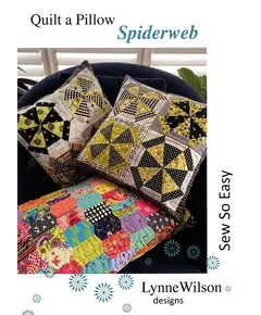 Spiderweb Quilt a Pillow by Lynne Wilson Designs