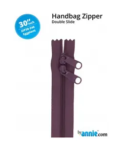 By Annie 30 Inch Handbag Zipper Eggplant - See Video