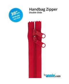 By Annie 30 Inch Handbag Zipper Hot Red - See Video