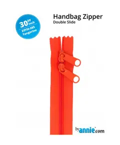 By Annie 30 Inch Handbag Zipper Tangerine - See Video