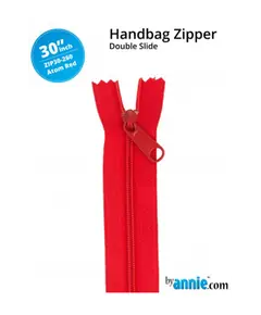 By Annie 30 Inch Handbag Zipper Atom Red - See Video
