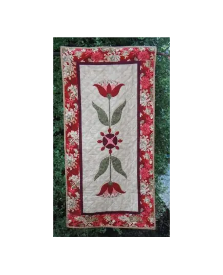 Red Lily Table Runner - by Zoe Clifton