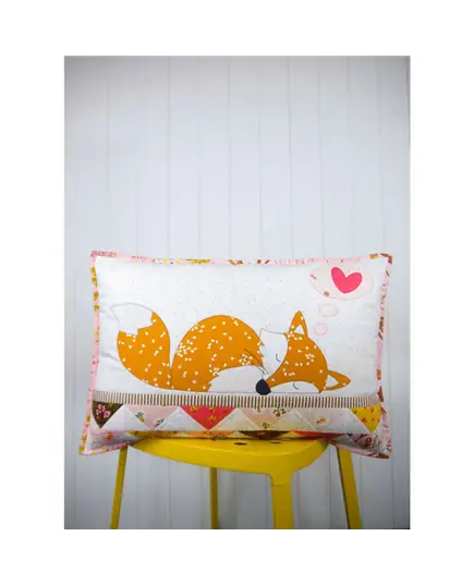 Foxies Applique Cushion Pattern by Claire Turpin 2 Sizes Included