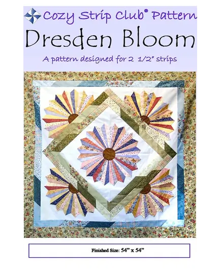Dresden Bloom Pattern by Cozy Quilt Designs
