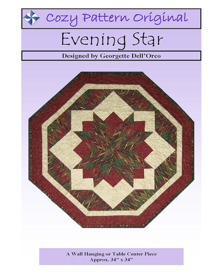 Evening star Pattern by Cozy Quilt Designs