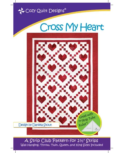 Cross My Heart Pattern by Cozy Quilt Designs