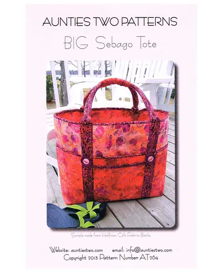 Big Sebago Tote bag by Aunties Two Patterns