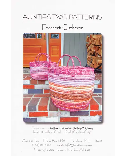 Free Port Gatherer Bag by Aunties Two Patterns ~ Jelly Roll Friendly