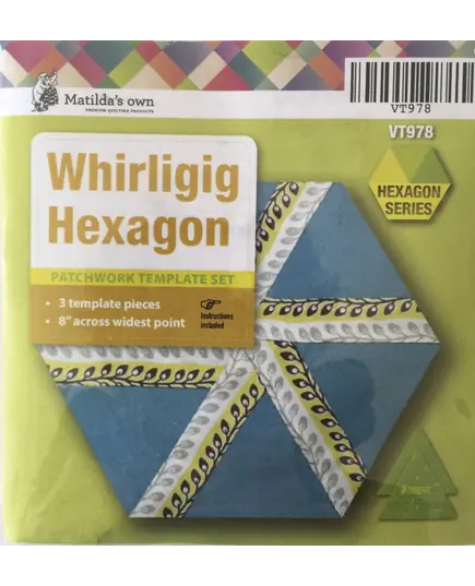 Whirligig Hexagon Patchwork Template - Meredithe Clark
