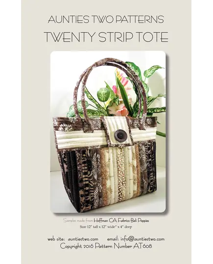 Twenty Strip Tote Bags by Aunties Two
