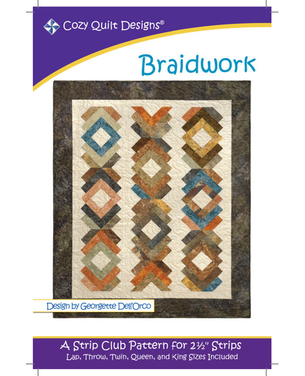 Braidwork Pattern by Cozy Quilt Designs - See Video