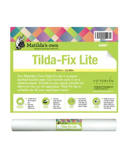 Tilda-Fix Lite Fusible Web Matilda's Own Per Metre
