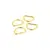 D Rings Gold 1 Inch (25mm) x 4 by Sallie Tomato