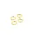 D Rings Gold 1/2 Inch (12mm) x 4 by Sallie Tomato