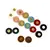 Genuine Leather Round Magnetic Clasps x 1 Set Multiple Colours Available