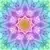 Opal Dream Big Kaleidoscope Hoffman Quilt Panel 43 x 43 Inches Digital Print