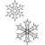 Continuous Snowflake Pair 1 #30523