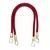 Round PU Leather Braided Bag Handles 60 cms Red