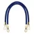 Round PU Leather Braided Bag Handles 60 cms Royal Blue