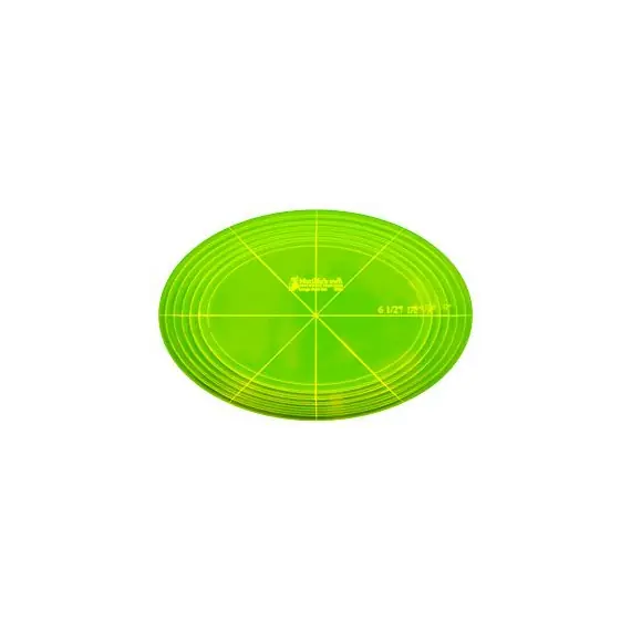 Oval Set Lge Patchwork Template