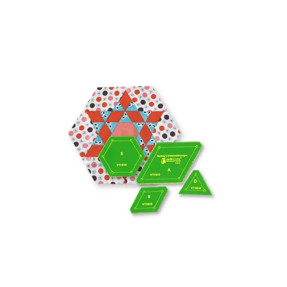 Diamond Hexagon Patchwork Template - Meredithe Clark