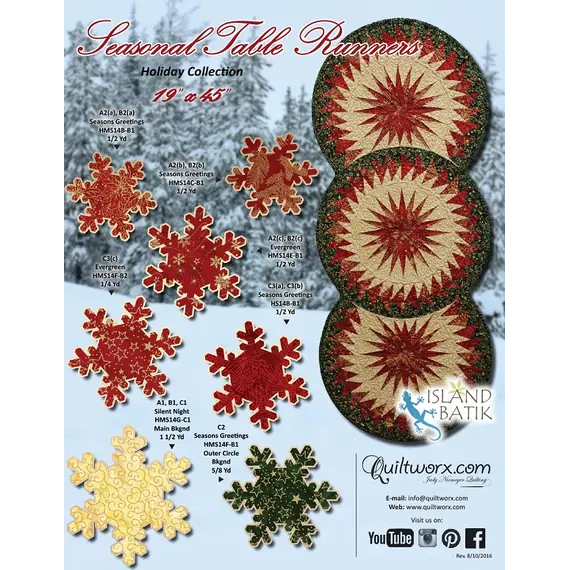 Seasonal Table Runner Pattern Judy Niemeyer