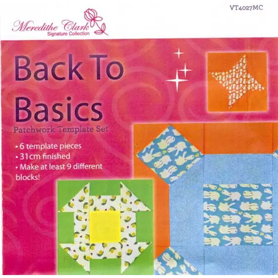 Back To Basics 3g Patchwork Template Set - Meredithe Clark