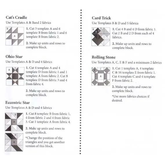 Back To Basics 3g Patchwork Template Set - Meredithe Clark