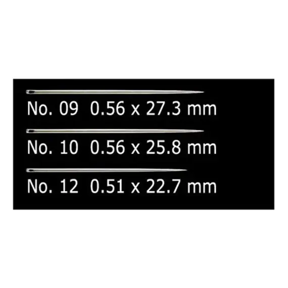 Clover Gold Eye Quilting Needles Size 12