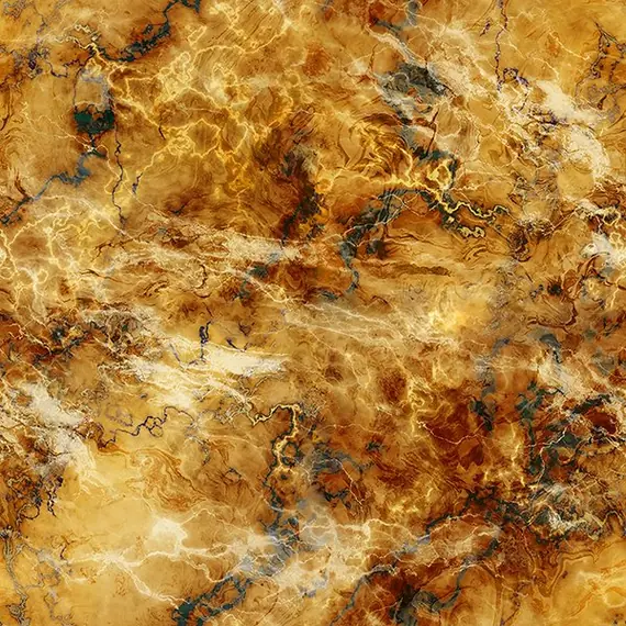 Hoffman Marbled Gold Ochre - Digitally Printed
