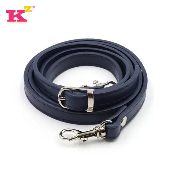 Leather Bag Handle Single Strap with Buckle and Clips 100 to 120 cms Multiple Colours Available