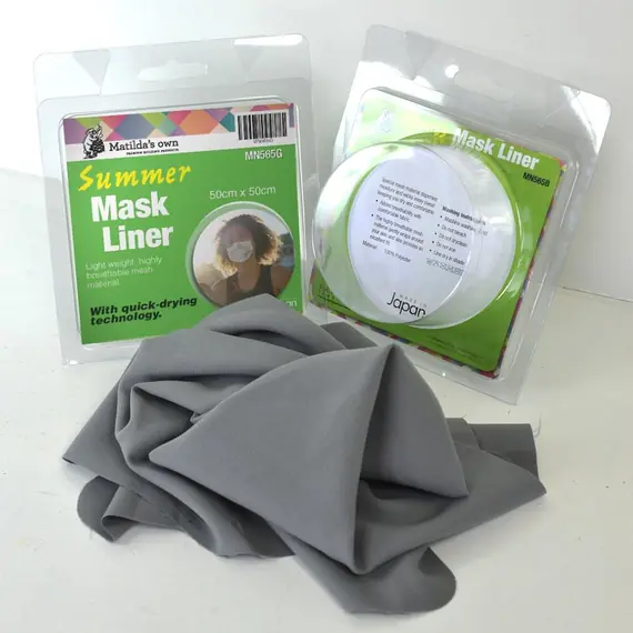 Summer Mask Liner (Grey) by Matilda's Own