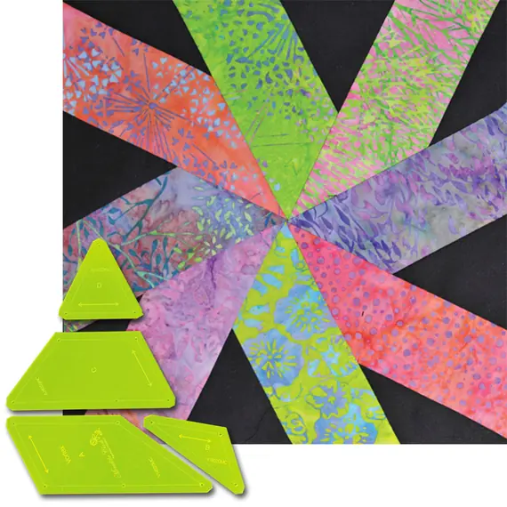 Vortex Patchwork Template - Meredithe Clark Signature Collection