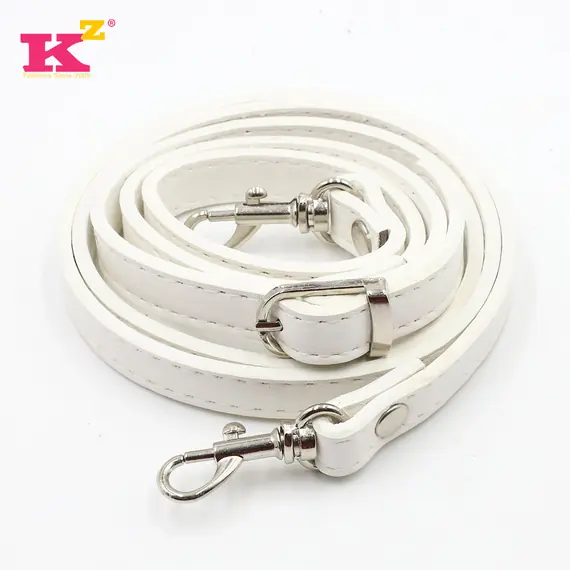 Leather Bag Handle Single Strap with Buckle and Clips 100 to 120 cms Multiple Colours Available